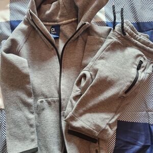 GAP Heather Gray Zip Hoodie and Joggers
